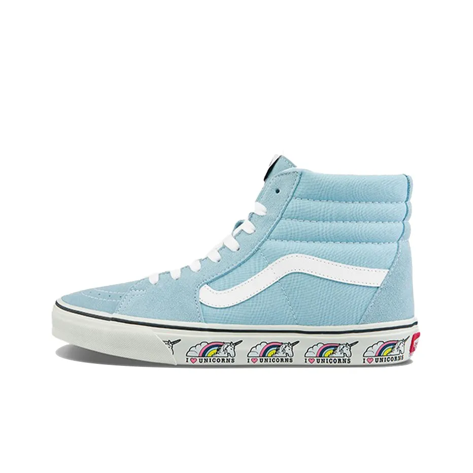 VANS SK8 Unicorn Высокие Кроссовки для скейтбординга Унисекс Морской Синий