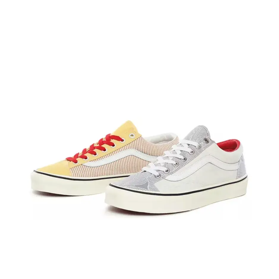 Vans Mismatch Style 36 Mix And Match Stripes Floral 'White Yellow'