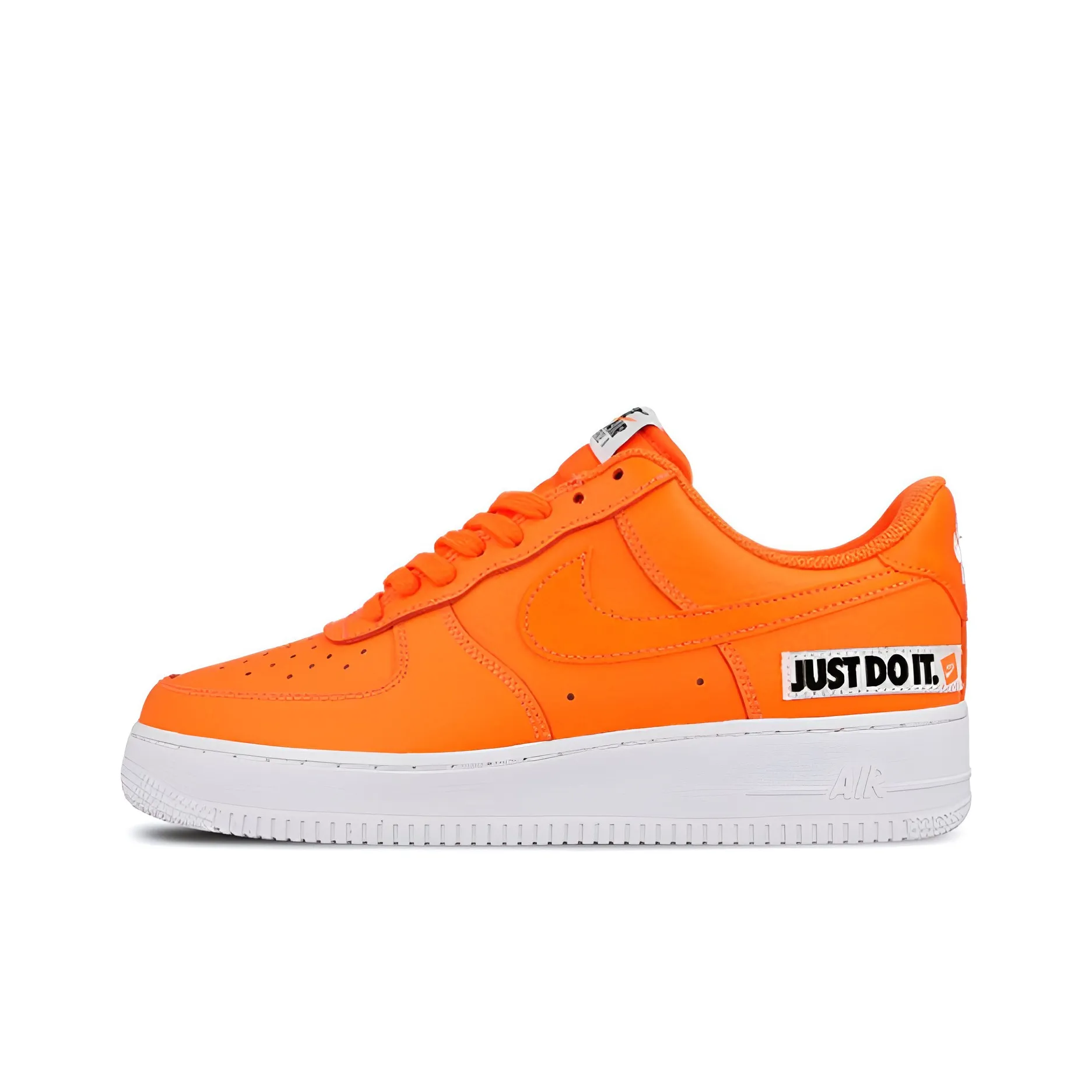 Nike Air Force 1 Skateboard Shoes Unisex Low Top White/Orange