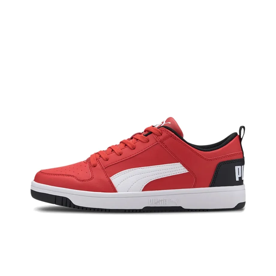 PUMA Rebound Layup Lo Low Топ Скейтборд Кроссовки Унисекс Черный Красный