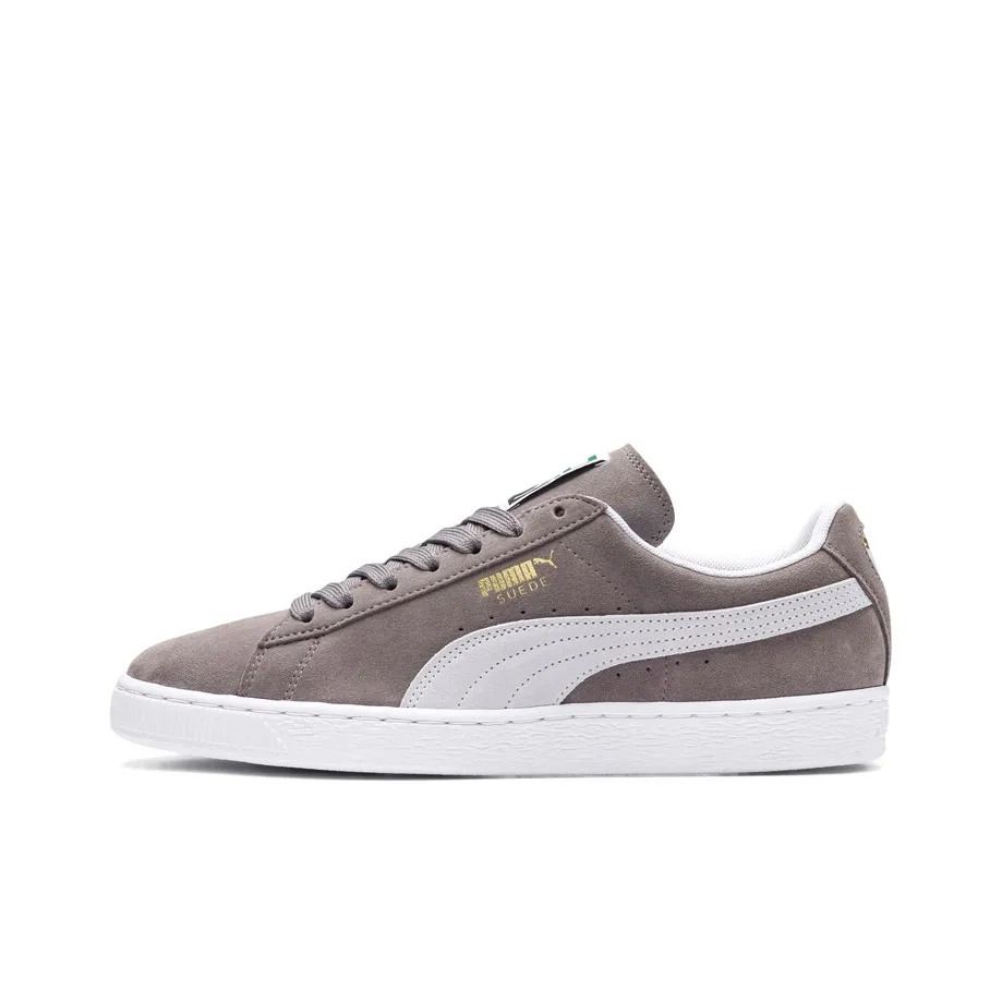PUMA Suede Classic Skateboard Shoes Unisex Low Top Gray
