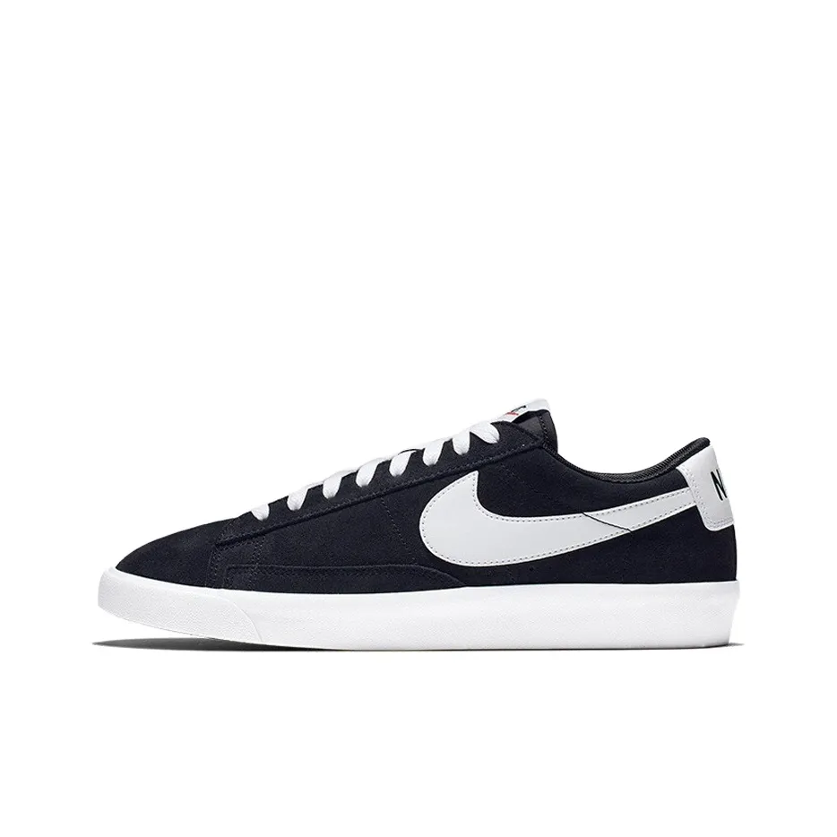 Nike Blazer Low Premium Vintage Suede Black White