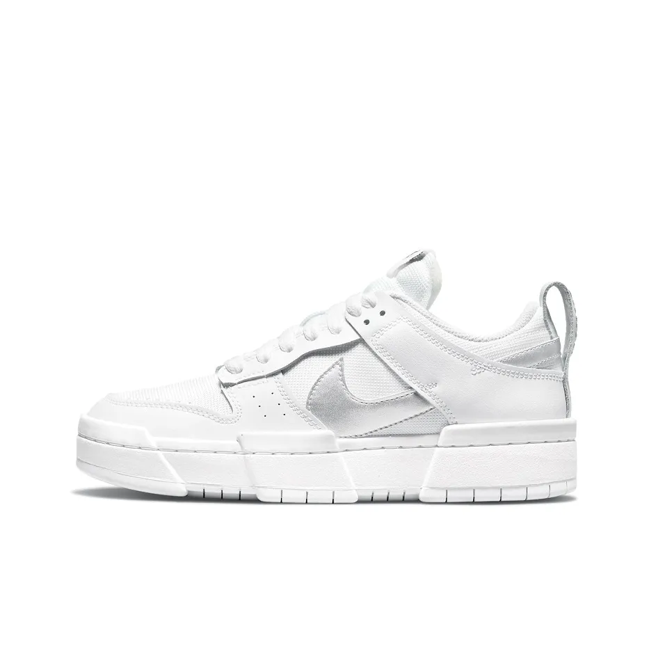Nike Dunk Low Disrupt White Silver Women's