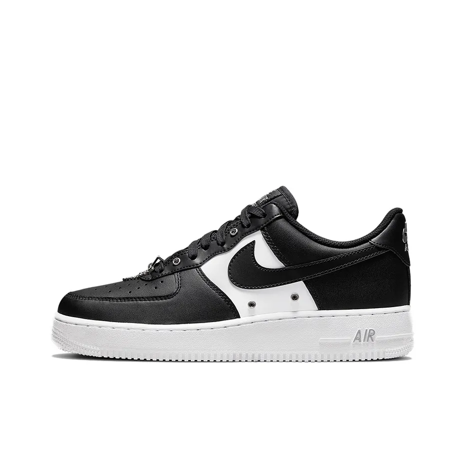 Nike Air Force 1 Low '07 Prm Black White Metallic Silver