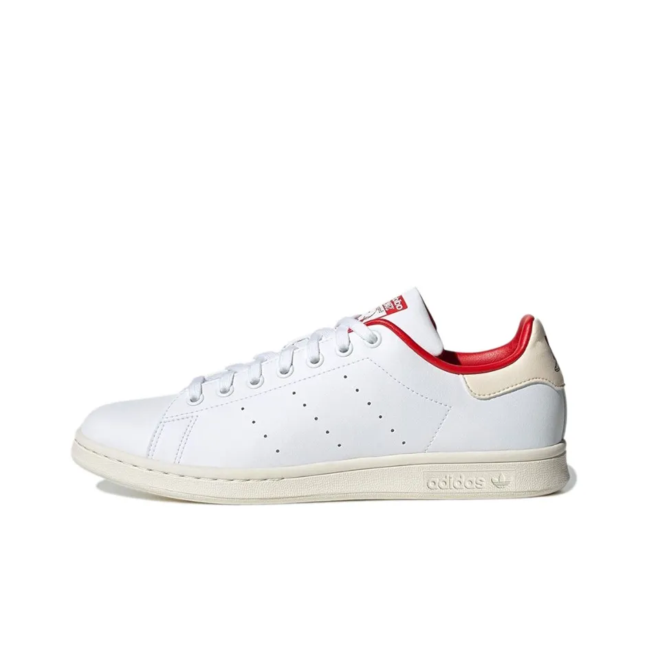 Adidas Originals StanSmith Low Топ Скейтборд Кроссовки Унисекс Белый Красный