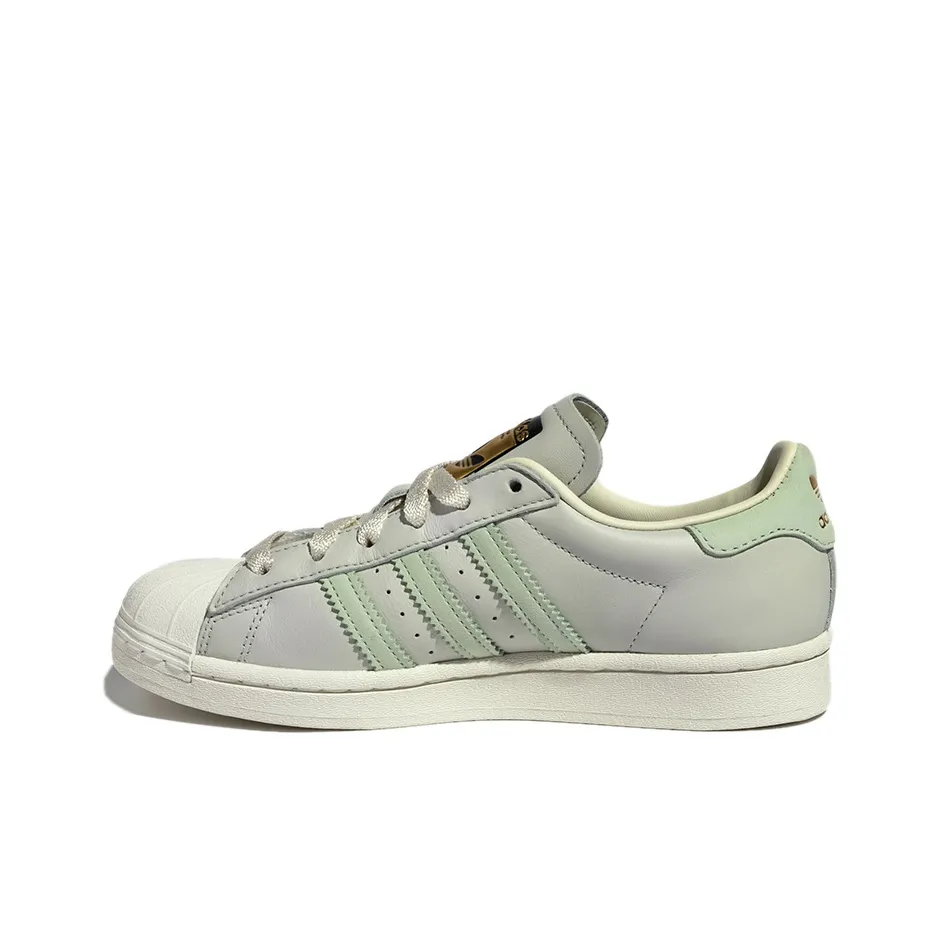 Adidas Originals SUPERSTAR LOW Топ Скейтборд Кроссовки Unisex Light Зеленый