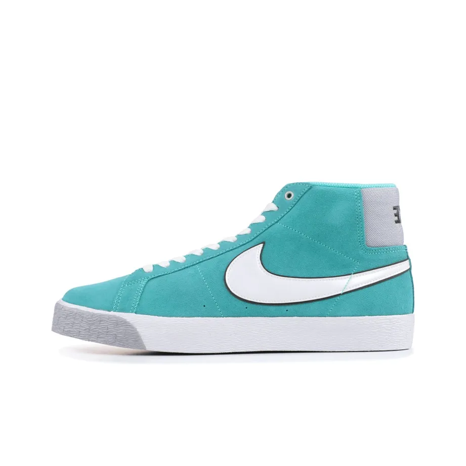 nike SB Blazer PRM SE QS Термический Slip-resistant MID Топ Скейтборд Кроссовки Мужские Озерный Зеленый