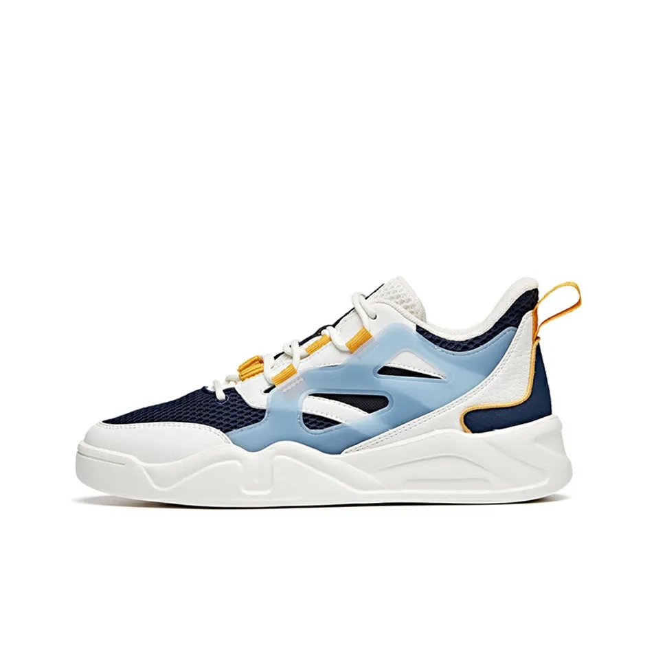Anta Life Collection Slip Resistant Low Top Skateboard Shoes Men's Coastal Blue