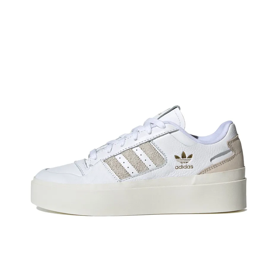 Adidas Originals FORUM Bonega Low Топ Кроссовки для скейтбординга Женские Белые Коричневые
