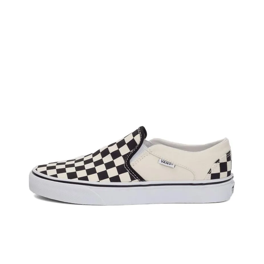 Vans Asher Checkerboard Black White Women's