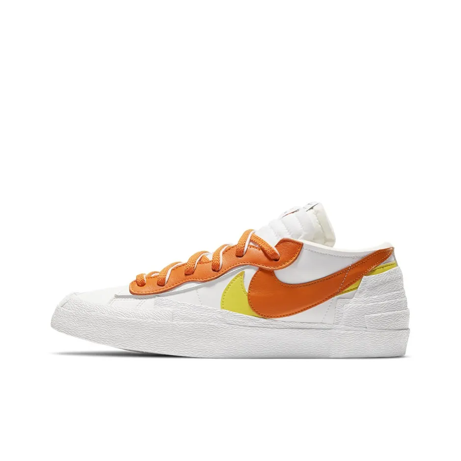 nike amas Blazer Low Sacai White Magma Orange