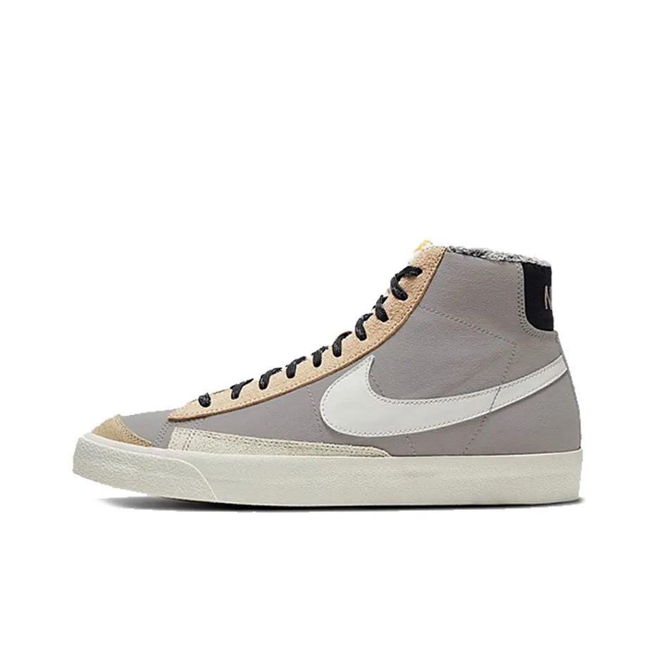 Nike Blazer Skateboard Shoes Men Mid Top Gray Brown