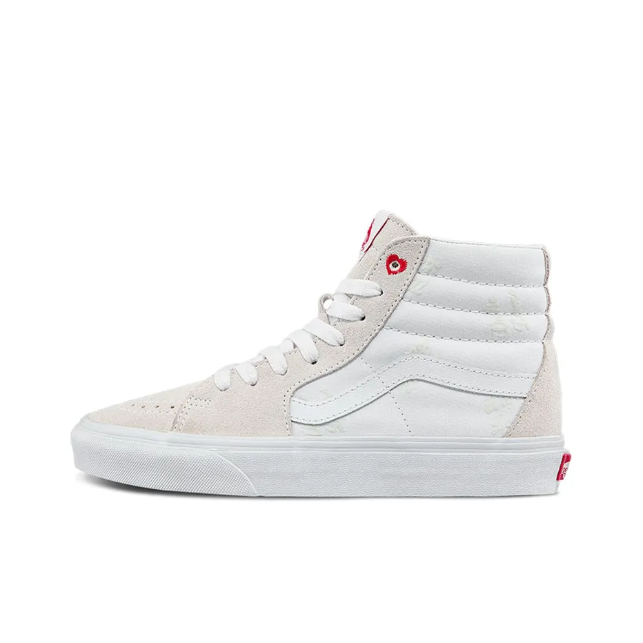 Vans Unisex SK8 Hi High Top Sneakers Grey/White