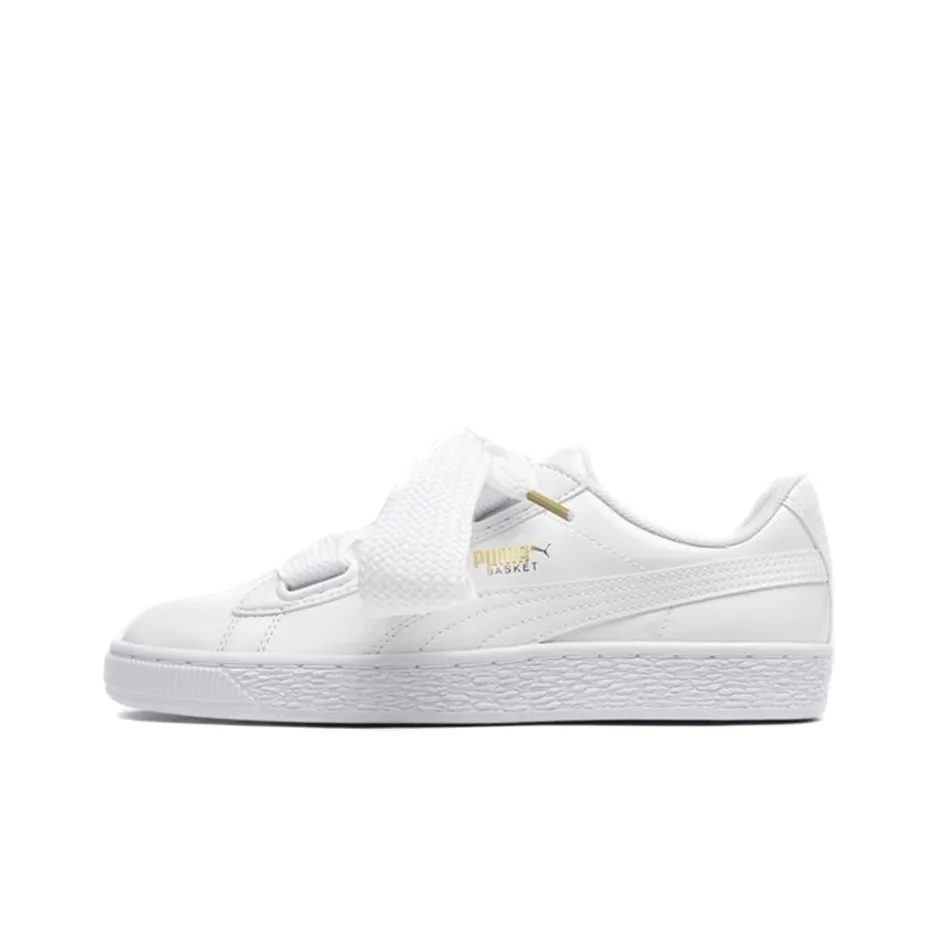 PUMA Basket Heart Patent 'White' Women's
