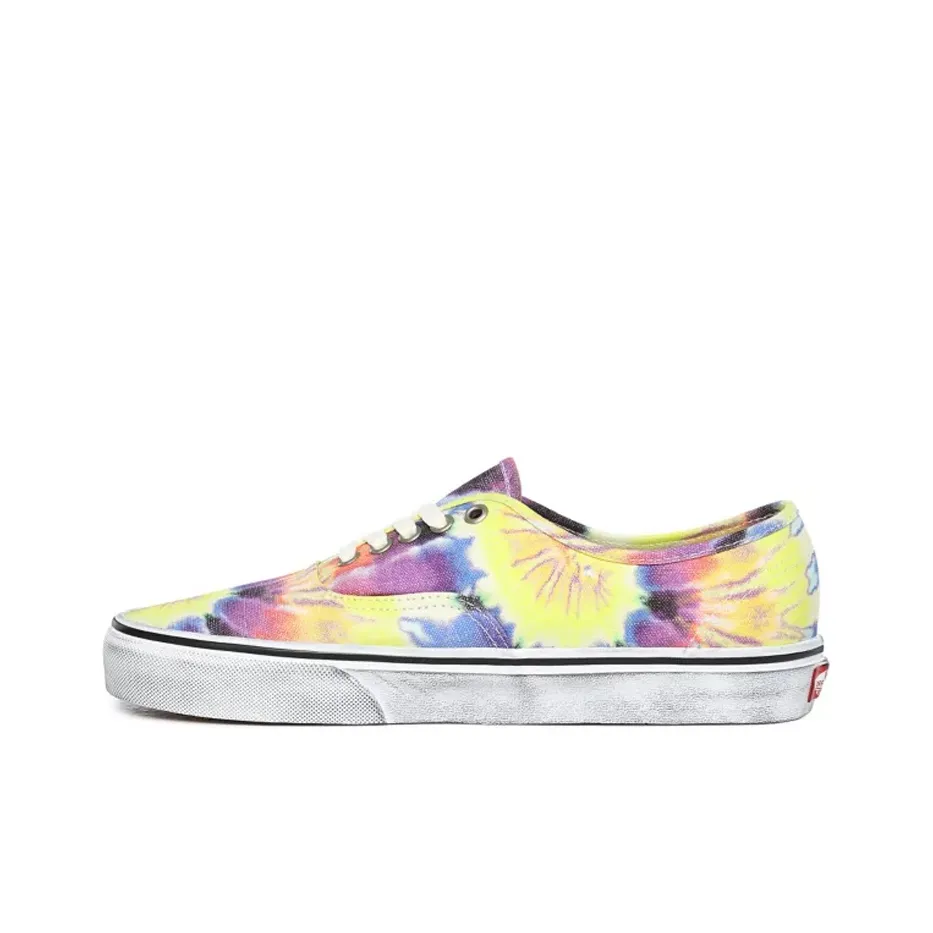VANS Authentic Series Washed Low Top Скейтборд Кроссовки Unisex Tie Dye