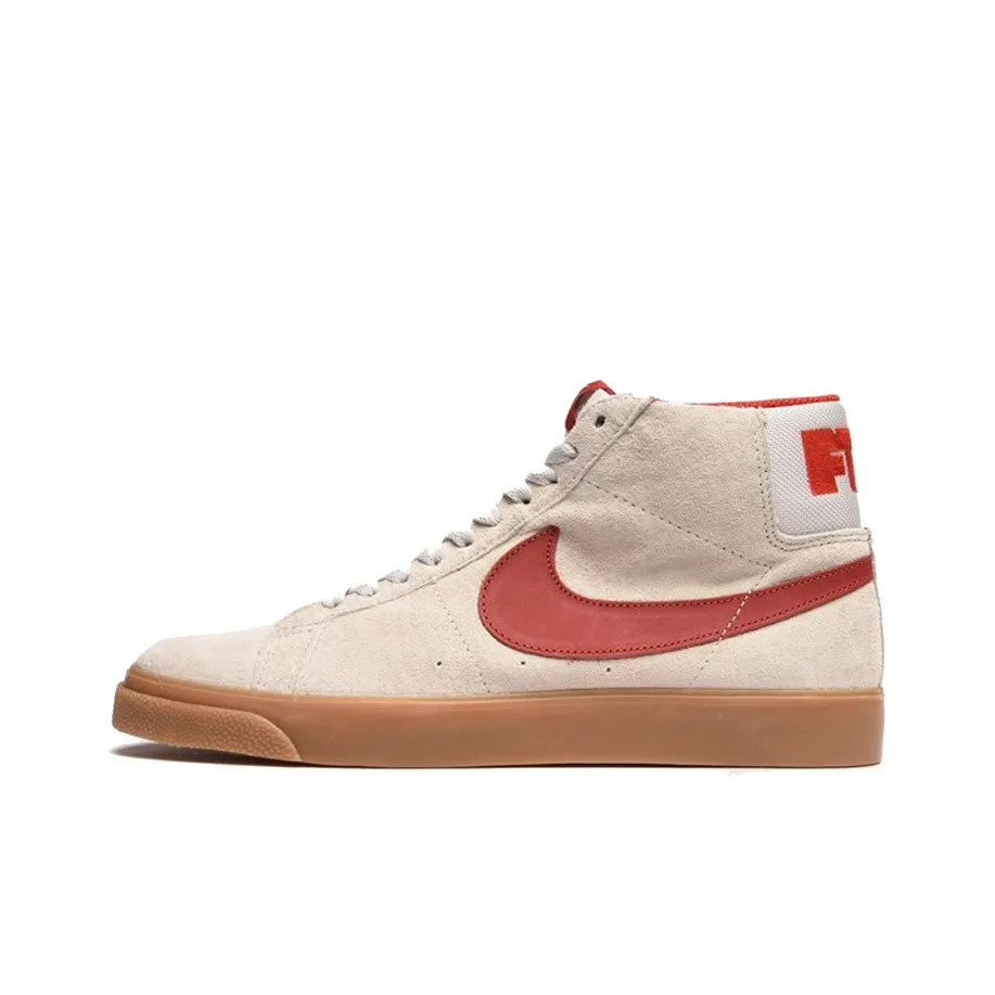 Nike Blazer QS Anti-Slip Lightweight MID Skateboarding Top Кроссовки Женские Red