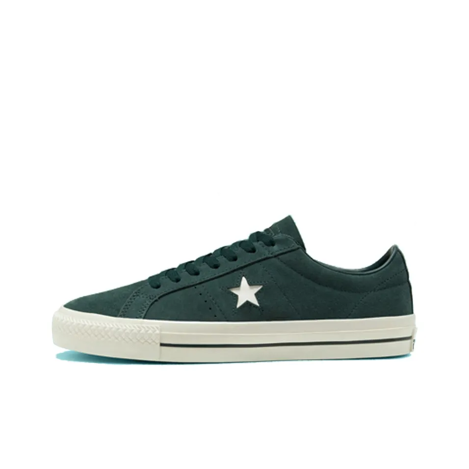 Конверс One Star Pro O Slip-Resistant Abrasion-Resistant Low-Top Скейтборд Кроссовки Unisex Зеленый Белый