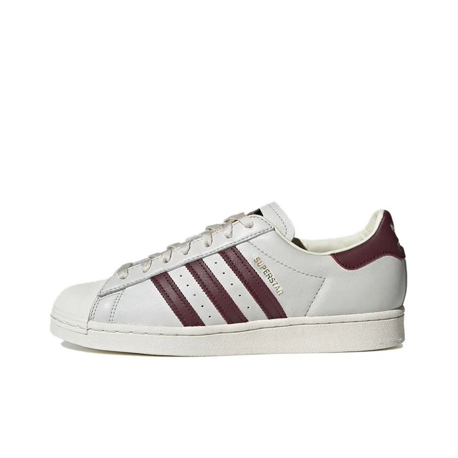 Adidas Superstar Off White Maroon