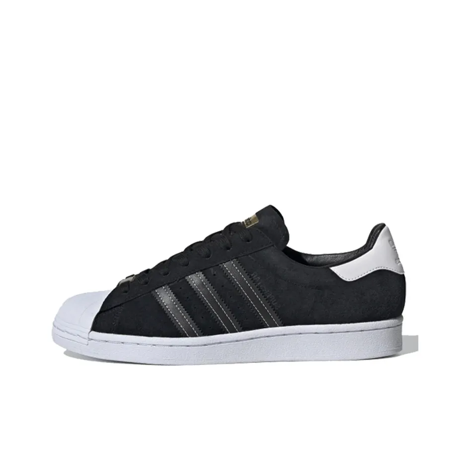 Adidas Superstar Black Suede White