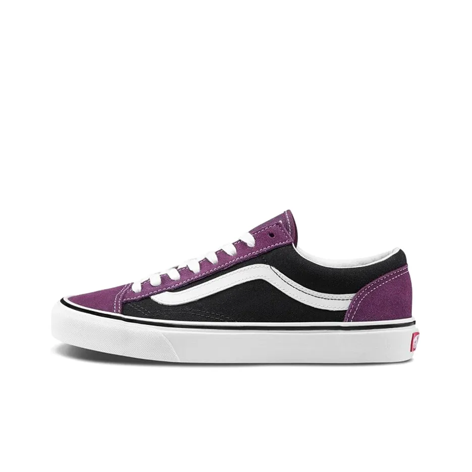VANS Style 36 Series Низкие Скейтборд Кроссовки Унисекс Черный Фиолетовый