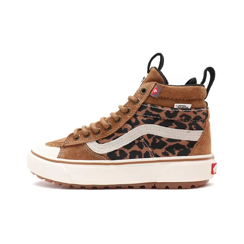 Vans Unisex SK8 Hi MTE 2 High Top love Sneakers Brown Leopard 'Brown Black White'