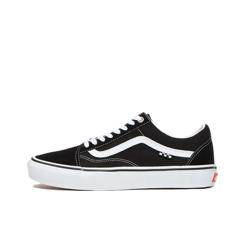 Vans Old Skool SKATE CLASSICS Низкие Кроссовки для скейтбординга Унисекс Черный Белый