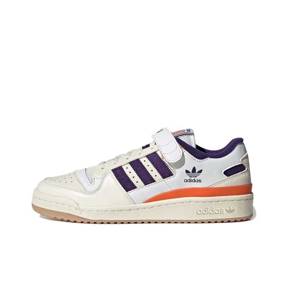 Adidas Originals FORUM 84 Low 'S' Low Топ Скейтборд Кроссовки Унисекс Белый Фиолетовый Оранжевый