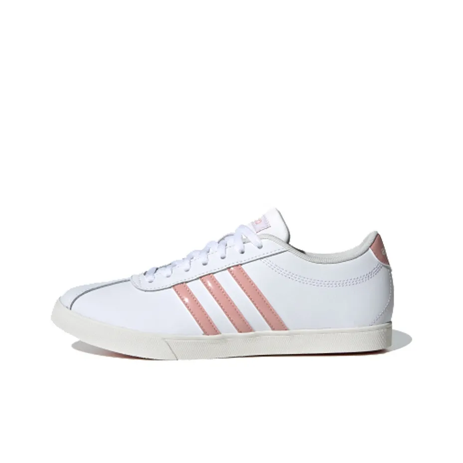ADIDAS NEO Courtset Low Топ Скейтборд Кроссовки Женские Белые Розовые