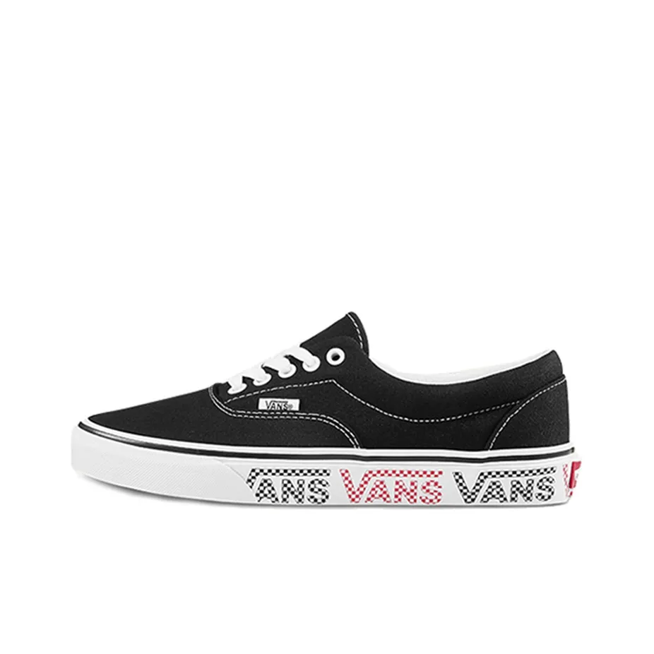 Vans The Era Checker Logo Black