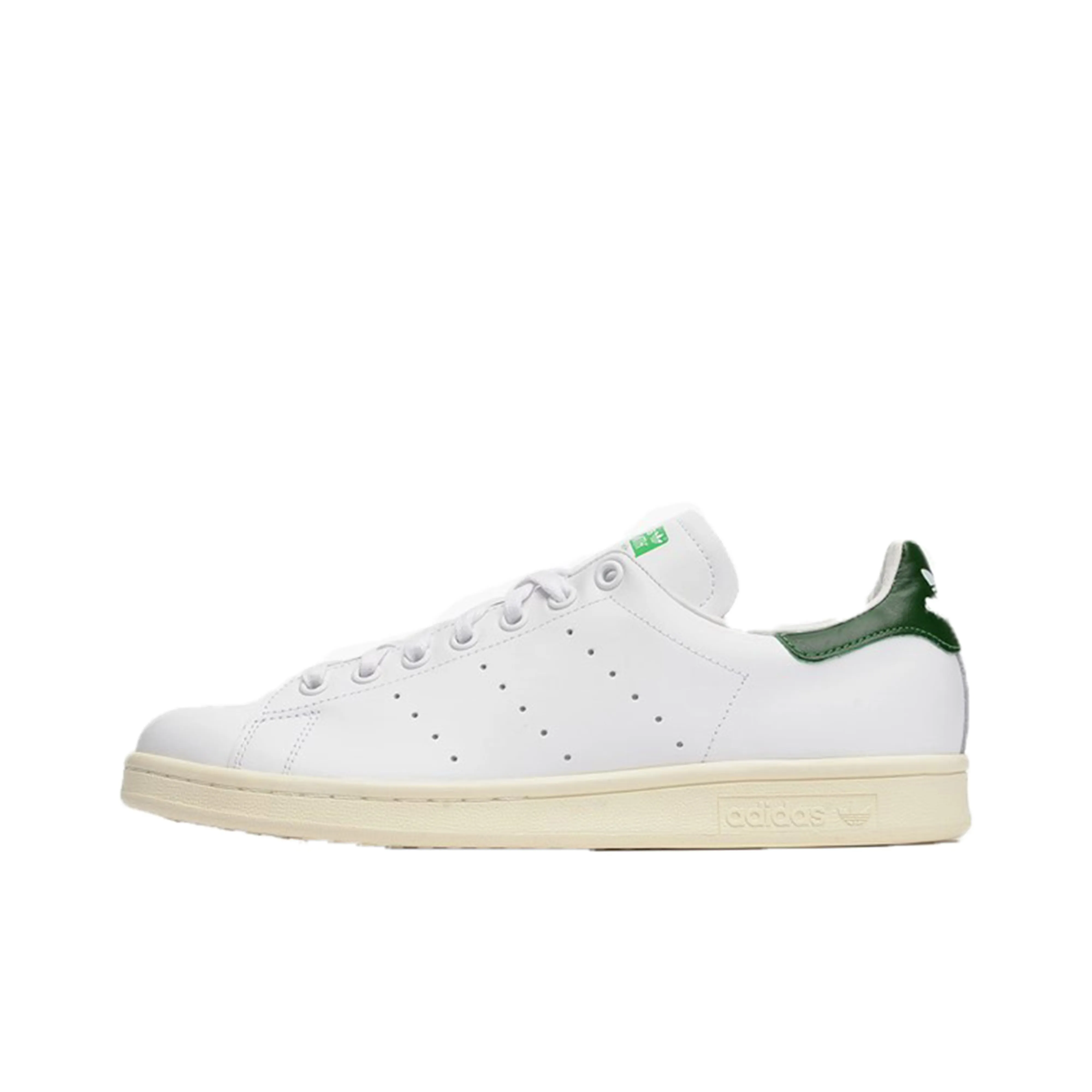 Adidas Originals Stan Smith White/Green Full Grain Leather Classic Shoes