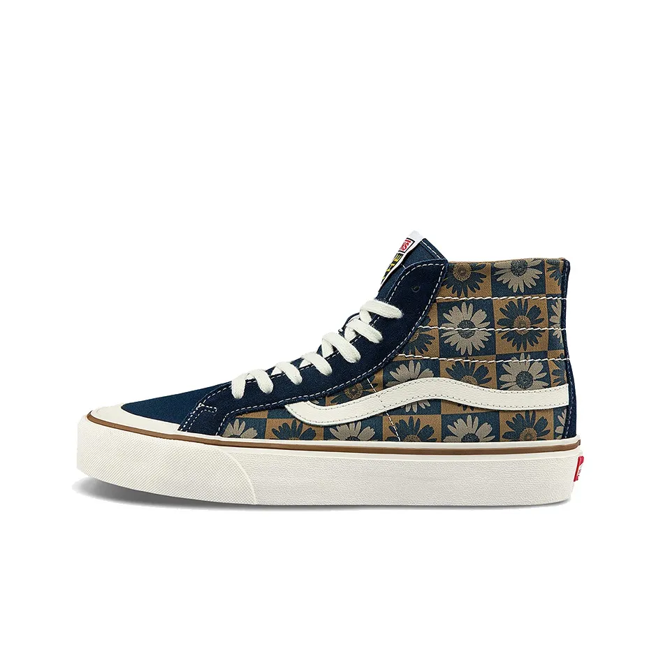 VANS SK8 С принтом Высокие кроссовки для скейтбординга Унисекс Синие Многоцветные