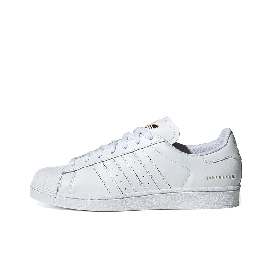 Adidas Originals Superstar Series Low Топ Скейтборд Кроссовки Унисекс Чисто Белый