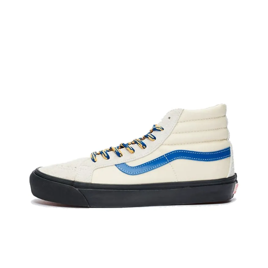 VANS SK8 Vault High Топ Скейтборд Кроссовки Унисекс Белый Синий