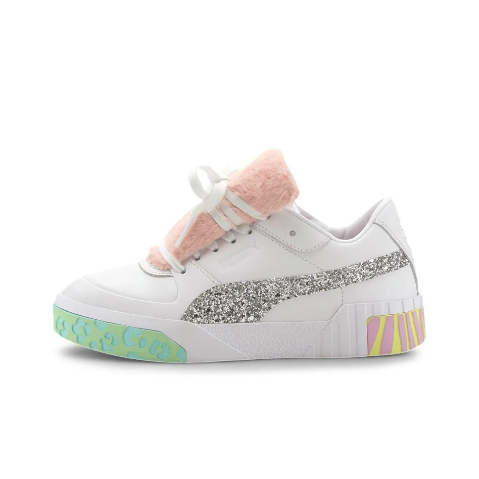 PUMA Cali Fur X Sophia Webster 'White Pink' Women's