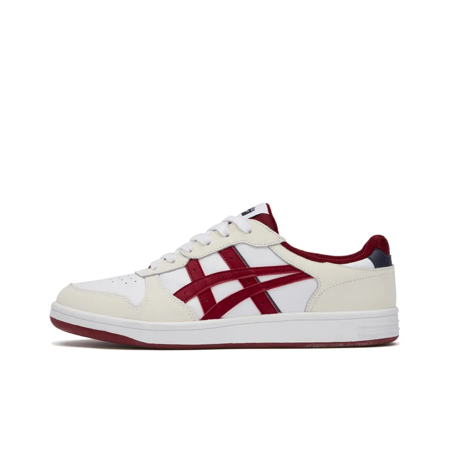 Onitsuka Tiger Buzzer Trainer Buzzer Trainer Легкие и Дышащие Низкие Кроссовки для Скейтбординга Унисекс Белый Красный