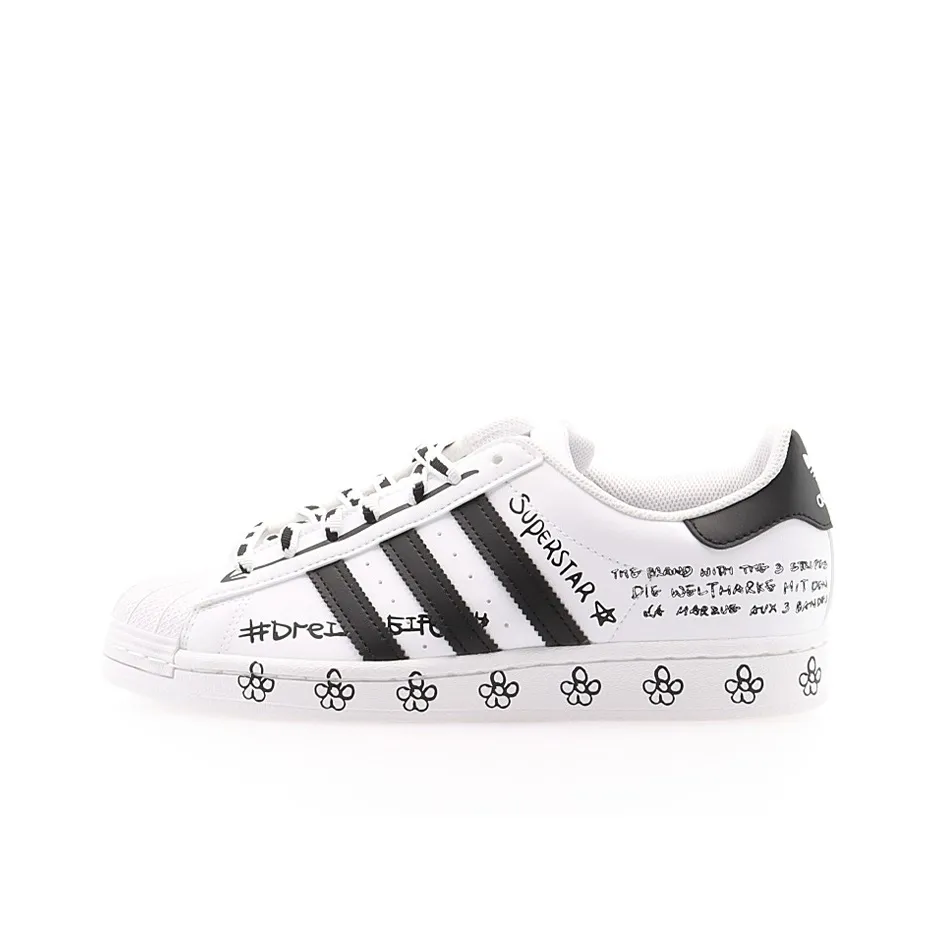 Adidas Superstar 'Sharpie Pack   Graffiti White Black'