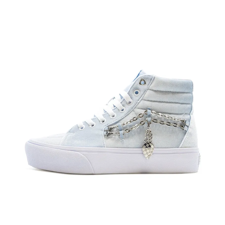 Vans Sk8 Hi Platform 2.0 Chain Velvet Ballad Blue Women's