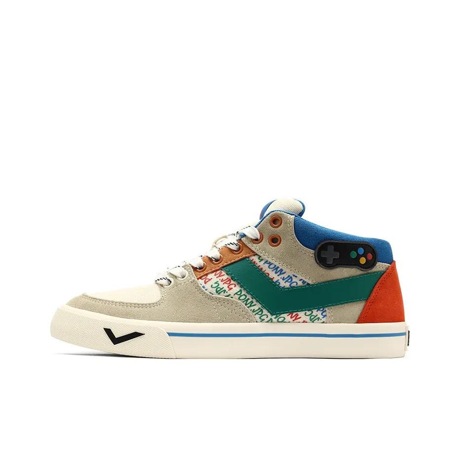 PONY Abrasion Resistant Balance Low Top Skateboard Shoes Men's Ecru