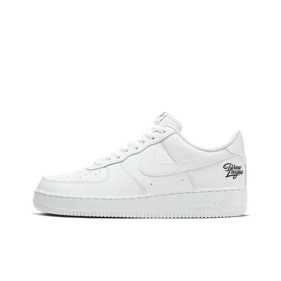 Nike Air Force 1 Drew League Покрытие Slip-resistant Низкий топ Скейтбординг Мужской Белый