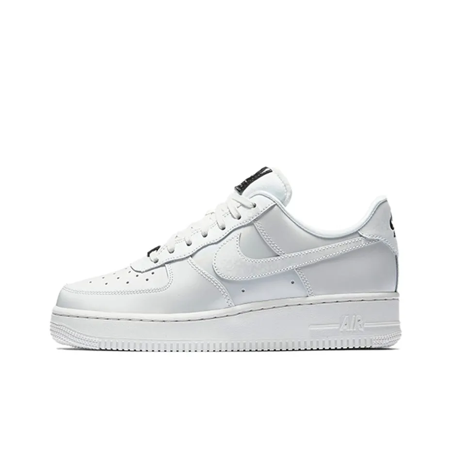 Nike Air FORCE 1 Покрытие Устойчивое к истиранию Низкий Топ Скейтбординг Кроссовки Женские Белые