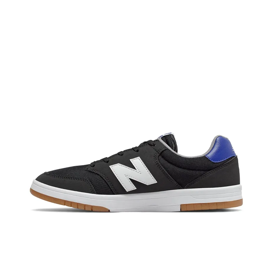New Balance NB 425 Покрытие Устойчивое к истиранию Низкий Топ Скейтборд Кроссовки Унисекс Черный Белый Синий
