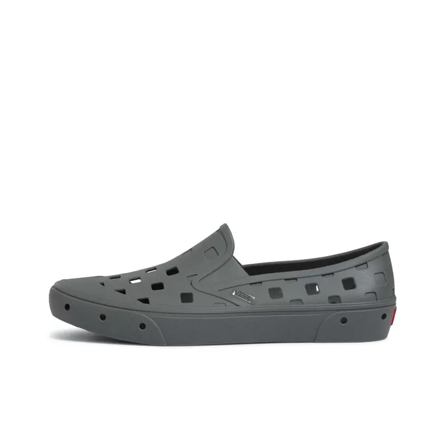 Slip On Trek BLACK vans 'Pewter'