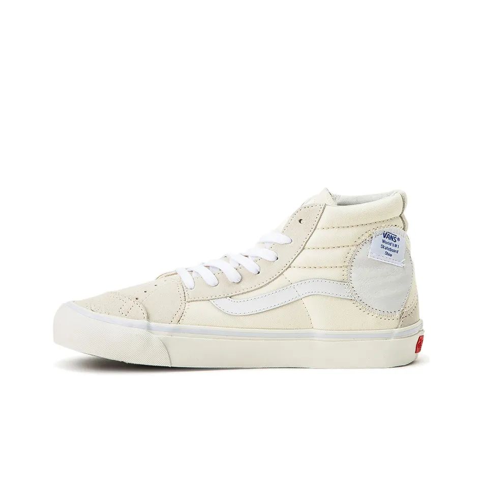 VANS SK8 BRICOLAGE Высокие Кроссовки для скейтбординга Унисекс Экрю