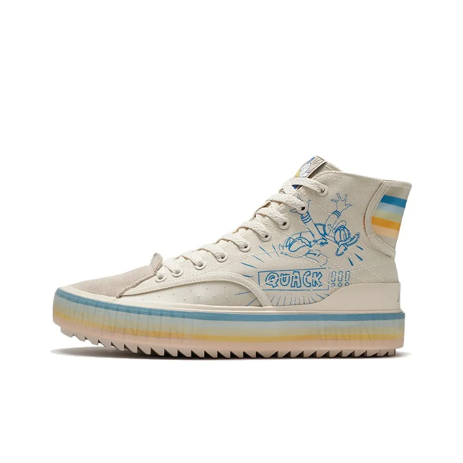 Disney x Подкладка Disney Легкий Anti Slip Высокие Кроссовки для скейтбординга Мужские Берег Серый