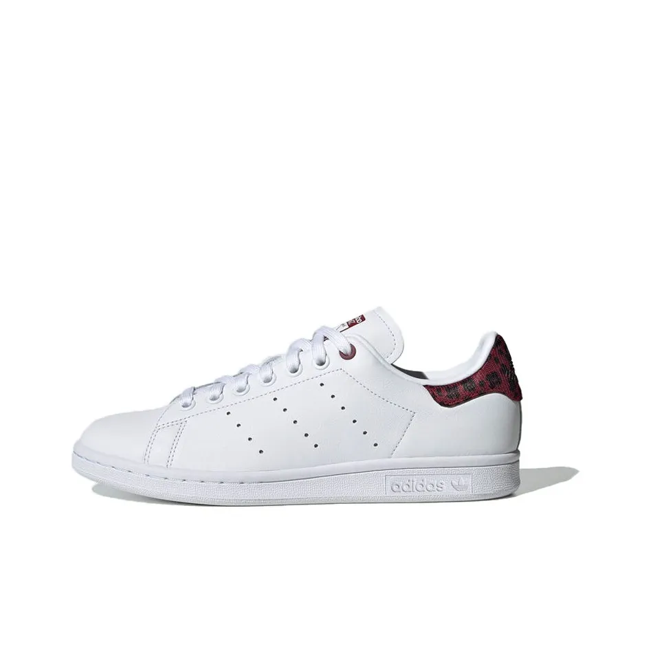 Adidas Originals Stan Smith Low Топ Кроссовки для скейтбординга Женские Черно-красный Каблук TAB