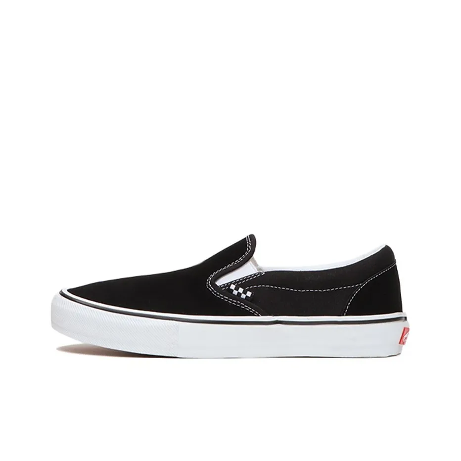 VANS Slip On SKATE CLASSICS Low Top Скейтборд Кроссовки Унисекс Черный Белый