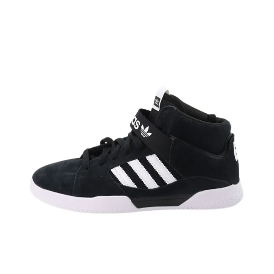 Adidas Originals VRX Mid Slip Resistant Abrasion Resistant MID Топ Скейтборд Кроссовки Мужской Черный Белый
