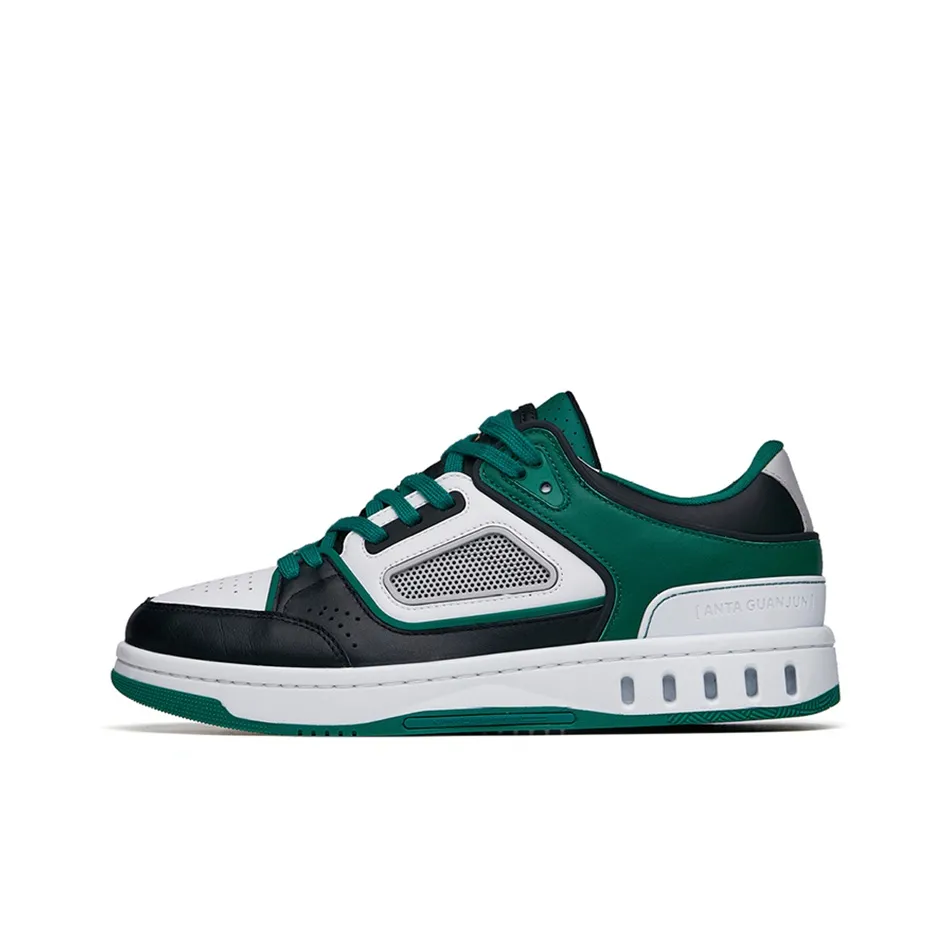 Anta Champion Series Low-Top Skateboard Shoes Men's Black White Green