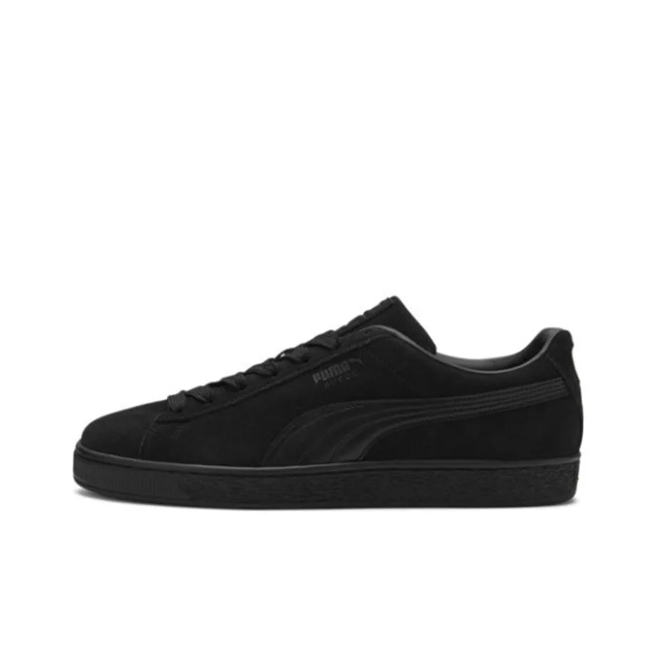 PUMA Suede Classic Лайфстайл Износостойкий и Легкий Низкий Топ Скейтборд Кроссовки Мужские Черные