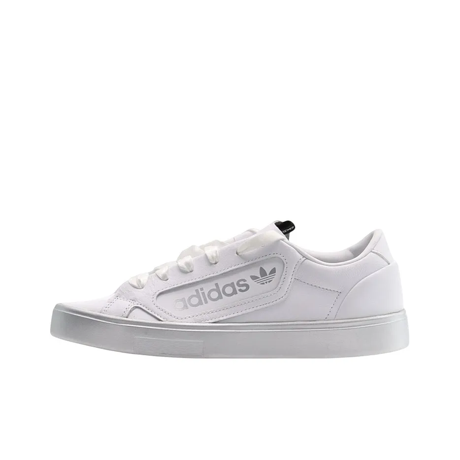 Adidas Sleek White Silver Metallic Women's